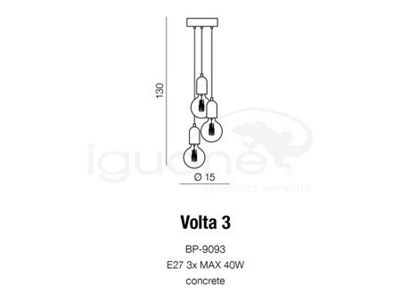 Lampa VOLTA 3