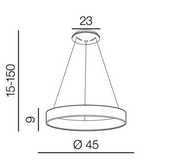 Lampa wisząca Silvam 45 AZ3344 drewniana