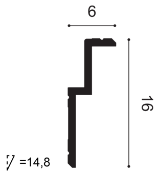 Listwa przysufitowa C391