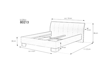 Łóżko drewniane 80213 gr. 4