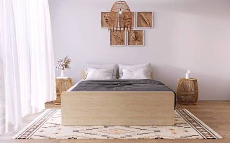 Łóżko drewniane 80262 08 białe