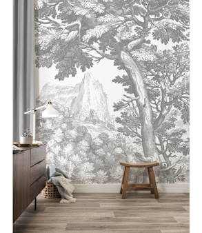 Mural Engraved Landscape WP-779