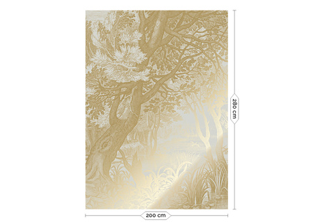 Mural Engraved Landscapes Sand MW-092 Metallic gold