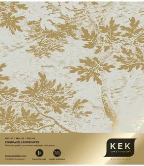 Mural Engraved Landscapes Sand MW-167 Metallic gold