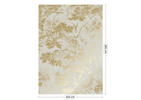 Mural Engraved Landscapes Sand MW-167 Metallic gold