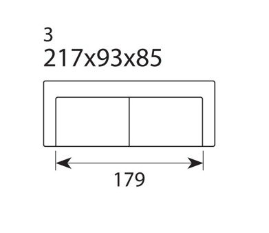 Sofa Smile 3 tkanina