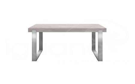 Stół FRAME nogi INOX 180x90 cm OFF WHITE nierozkładany